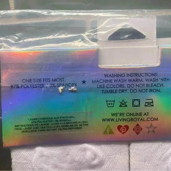 𝅺LIVING Royal Llama Hand Painted Statement Socks 🧦 🦙 NWT - Picture 4 of 6